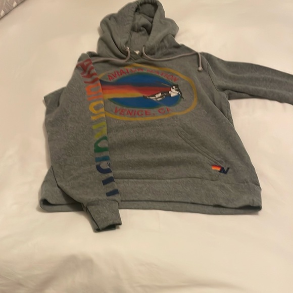 Aviator Nation Tops - Aviator nation pullover hoodie. Unisex. Size medium. Grey